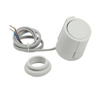 HEIBTENY Actionneur de chauffage au sol électrique 230 V NO/NC Vanne de commande thermostatique pour collecteur de chauffage au sol radiant pour zone Régulation du débit d'eau Blanc PC/ABS