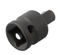 HEIBTENY Adaptateur convertisseur de douille en acier CR-MO pour réducteur d'impact 1/2 à 3/8, 3/8 à 1/4, 3/4 à 1/2", pour réparation de garage de voiture, finition noire (3/8 à 1/4)