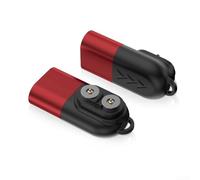 HEIBTENY Adaptateur de chargeur USB C magnétique avec boîtier en alliage d'aluminium pour série P pour modèles de série H, transfert de puissance efficace 5 V 500 mA noir (rouge)