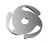 HEIBTENY Adaptateur de disque vinyle LP 45 tr/min entièrement en aluminium pour stabilisateur pour platine vinyle Insert de disque en métal de qualité supérieure pour 17,8 cm avec grand trou de broche