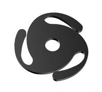 HEIBTENY Adaptateur de disque vinyle LP 45 tr/min entièrement en aluminium pour stabilisateur pour tourne-disque en métal de qualité supérieure pour 17,8 cm avec grand trou de broche réduisant les