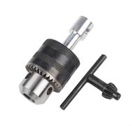 HEIBTENY Adaptateur de mandrin pour mini perceuse, pour interface convertisseur métallique de meuleuse d'angle, avec roulement ID de 5 mm et arbre de 78 mm convertit la broche en mandrin de 10 mm