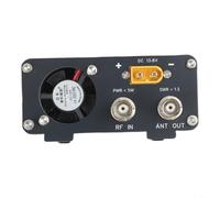 HEIBTENY Amplificateur de puissance HF 50 W avec interface M/Q9 pour FT-817, IC-703, 705, KX3 et pour Xiegu G90, émetteur booster 3-24 MHz avec Auto TX/pour commutateur et ventilateur de