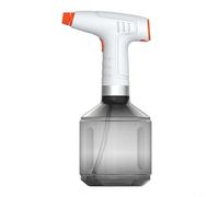 HEIBTENY Arrosoir électrique portable 0,9 L pour entretien automatique des plantes, rechargeable par USB, buse réglable, outil de jardinage intérieur et extérieur (orange + blanc)