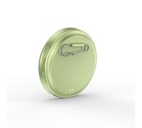 HEIBTENY Badge cyber intelligent HD 4,3 cm compatible Bluetooth 6.0, batterie longue durée de 30 heures, prend en charge les images, vidéos, GIF pour affichage électronique à faire soi-même (vert)