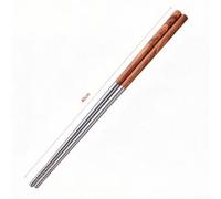 HEIBTENY Baguettes à frire en acier inoxydable 316L, extra longues 40 cm/45 cm, poignée texturée antidérapante, noyau creux résistant à la chaleur pour friture, ustensiles de cuisine, argenté (40 cm)