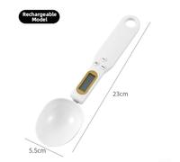 HEIBTENY Balance Alimentaire Cuillère Électronique Tare Hold | Matériau ABS+PP pour durable, cuillère détachable, lavable pour facile, hygiénique cuisine(B)
