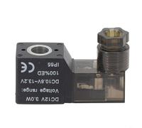 HEIBTENY Bobine de vanne électromagnétique pour valve pneumatique 4V110 DC12 V DC24 V AC36 V AC110 V AC220 V Pièce de rechange électrique performance fiable pour hydraulique industrielle (DC12 V))