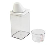 HEIBTENY Boîte de rangement pour poudre à laver - 1100 ml - Avec distributeur de détergent, bouteilles vides, récipient, détergent, boîte de rangement pour assouplissant