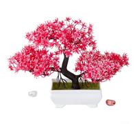 HEIBTENY Bonsaï de pin artificiel en forme de fleur de prunier - 26 cm - Arrangement floral en plastique naturel pour mariage, événement, bureau ou décoration de la maison, intérieur ou extérieur