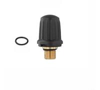 HEIBTENY Bouchon de valve de sécurité pour nettoyeur vapeur Karcher SC1 SC2 SC2D CTK10 en laiton résistant aux hautes températures avec joint en caoutchouc doré noir