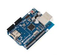HEIBTENY Bouclier Ethernet W5100 pour Arduino R3 pour Mega 2560 1280 Module réseau avec fente SD TCP/IP Stack Support Plug-and-Play Carte d'extension pour électronique DIY