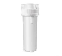 HEIBTENY Bouteille filtrante pour purificateur d'eau de 25,4 cm, avec interface à 2 points en PET, boîtier de pré-filtre pour système de maison entière transparent ou blanc (B)