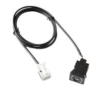 HEIBTENY Câble adaptateur audio 12 broches pour voiture avec cordon de 1,5 m de long, pour modèles BMW E60 E63 E64 E65 E66 E81 E82 E87 E88 E90 E91 E92