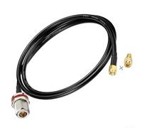 HEIBTENY Câble d'extension RP-For vers N femelle RG58 50 Ohm pour Nebra pour Bobcat Helium HNT Miner Hotspot Router AP Noir 0,9 m