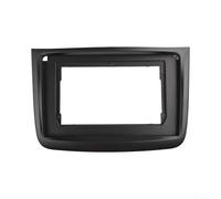 HEIBTENY Cadre de panneau de façade stéréo pour Vito 2010-2015, kit de garniture de tableau de bord en plastique ABS pour grand écran de contrôle central, audio intérieur de voiture noir