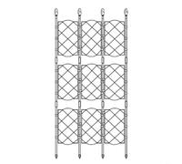 HEIBTENY Cadre de support pour plantes grimpantes, avec construction en polyéthylène et tuyau de fer pour jardin extérieur fleurs et vignes, écran d'épissure de 8 mm, facile à installer et à déplacer