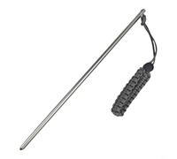 HEIBTENY Canne de plongée en alliage d'aluminium avec échelle de mesure de 35 cm, pointeur sous-marin et crochet d'écoulement pour la taille de la vie marine, cordon de sécurité inclus (gris)