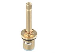 HEIBTENY Cartouche de robinet de rechange en laiton à longue tige de 1/2" pour filetage BSP, disque en céramique compatible avec les robinets d'eau chaude et froide (76 mm)