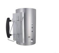 HEIBTENY Cheminée à charbon portable en acier inoxydable pour entrée | Poignée en nylon résistant à la chaleur, pour barbecue en acier 430 durable pour seau de démarrage, pour un allumage rapide