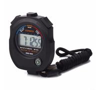 HEIBTENY Chronomètre de sport de précision 1/100 s avec grand écran LCD résistant aux chocs et à l'eau, minuterie électronique avec réveil et date pour la course à pied, le fitness, l'entraînement en