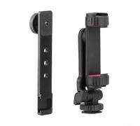 HEIBTENY Clip d'extension multifonction, pour DJI Pocket 4, support de griffe en ABS avec support de téléphone, accessoire compact 15 x 5 x 4 cm, pour un tournage stable et un vlogging, noir