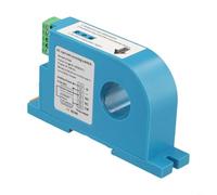 HEIBTENY Commutateur de détection de courant CC sur rail DIN 0-50 A ou 0-100 A, capteur électromagnétique Hall avec retard d'arrêt réglable, voyants d'action et réglage du seuil (D506-0-100A DC)