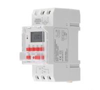 HEIBTENY Commutateur de minuterie numérique sur rail DIN, 30 A 85-265 VAC programmable, écran LCD 7 jours 24 heures avec plusieurs paramètres marche/arrêt pour applications Sinotimer à haute charge