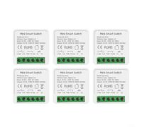 HEIBTENY Commutateur intelligent 16 A pour Zigbee 3.0, module de relais de contrôle 2 voies, contrôle vocal, minuterie et relais, pour interrupteurs intelligents Tuya, pour lumières et appareils (6