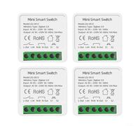 HEIBTENY Commutateur intelligent 16 A pour Zigbee 3.0, module de relais de contrôle 2 voies, contrôle vocal, minuterie et relais, pour interrupteurs intelligents Tuya, pour lumières et appareils (4