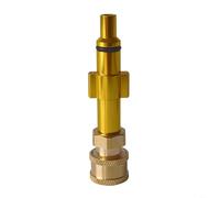 HEIBTENY Connecteur adaptateur de lance à mousse de neige en laiton de 6,35 mm pour nettoyeur haute pression Lavor, buse à conversion rapide pour outils de nettoyage de voiture Lavor, raccord jaune