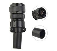 HEIBTENY Connecteur aéronautique mâle 14 broches pour fraiseuse pour soudeurs TIG/MIG - Boîtier métallique, diamètre de broche 1,6 mm, filetage UNEF 1-1/8"-18, 10A par broche, plage de fonctionnement