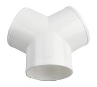 HEIBTENY Connecteur de conduit répartiteur T/Y de 10,2 cm pour ventilation d'extracteur d'air, ABS inodore épais anti-fuite pour conduit d'air frais et tuyau flexible, 100 mm (forme en Y 100 mm)