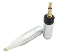 HEIBTENY Connecteur jack de rechange de 3,5 mm pour casque Focal Clear Pro, pièce de réparation de câble audio de précision, ABS léger pour projets d'entretien de casque personnalisés, noir (argenté)