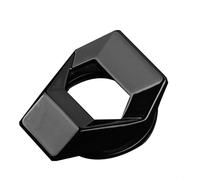 HEIBTENY Coque de bouton d'arrêt de moteur de voiture en alliage d'aluminium pour décoration de bague résistante aux rayures Accessoire d'intérieur élégant pour la plupart des véhicules Rouge/bleu