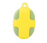 HEIBTENY Coque de protection en silicone imperméable pour Xiaomi Tag - Coque souple antichoc avec trou porte-clés - Compact et léger - Pour voyage, sports de plein air : rouge (jaune)