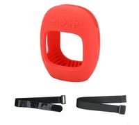 HEIBTENY Coque de protection pour haut-parleur JBL Clip 5 avec design léger et portable, en silicone, découpes précises pour un accès facile, protection contre les rayures et les chocs, (rouge)
