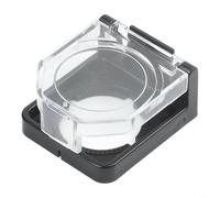 HEIBTENY Coque de protection pour interrupteur à bouton-poussoir pour montage de 22 mm, protection de sécurité transparente avec couvercle rabattable, protection IP65 étanche à la poussière pour
