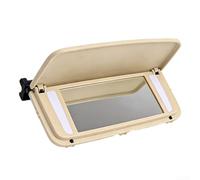 HEIBTENY Coque de rechange en plastique ABS pour rétroviseur de maquillage XC60 2009-2012, XC90 2004-2012, S80 2006-2013, XC70, V70 Gris Beige Noir