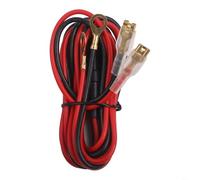 HEIBTENY Cordon d'alimentation de chargeur de voiture en cuivre pur 18 AWG avec fusible 10 A, borne à lame de 7,5 mm pour électronique automobile, câble de faisceau de câblage de courant maximum 250 V