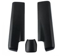 HEIBTENY Couvercle de boîtier d'accoudoir central en fibre de carbone pour Mercedes Benz Classe E W212 2010-2015 Garniture intérieure en ABS imperméable résistant à l'usure facile à installer avec