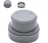 HEIBTENY Couvercle de rechange pour mixeur compatible avec l'extracteur de jus de voyage BlendJet Blast - Anti-fuite - En silicone gris - Avec tampon amovible pour un nettoyage facile