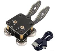 HEIBTENY CW Keyer Automatic Dual Paddle pour code Trainer avec câble USB, pagaie électronique PCB compacte pour la pratique du jambon et la connectivité informatique, noir