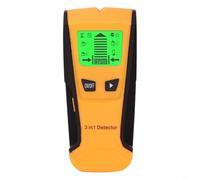 HEIBTENY Détecteur de goujons numérique LCD 3 en 1 pour scanner les fils AC bois, métal, capteur mural avec calibrage automatique, détection de câbles sous tension et tuyaux jusqu'à 76 mm de
