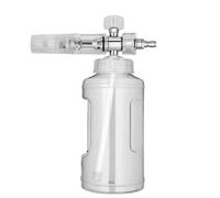 HEIBTENY Dispositif d'accueil en aluminium pour joints d'entrée et de sortie d'hydrogène, connecteur d'extension de lavage de voiture haute pression, raccord de machine de nettoyage, argent