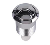 HEIBTENY Double bouton de chasse d'eau pour Siamp 45 34455009, interrupteur poussoir en ABS chromé 85 x 48 mm, réservoir économiseur d'eau, installation facile, robinet rond argenté accessoire de