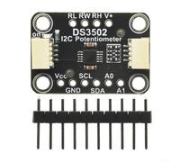 HEIBTENY DS3502 Carte de potentiomètre numérique, type I2C Split pour interface STEMMA QT Qwiic, 2,5 V-5,5 V VCC, module compact 25,4 mm x 17,7 mm pour projets électroniques et d'ingénierie