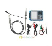 HEIBTENY DSO-TC3 Oscilloscope numérique 3 en 1, testeur de transistors et générateur de signal, 500 kHz BW, 10 MSa/s, écran HD de 6,1 cm, analyseur portable pour réparation sur le terrain avec 1500