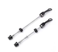 HEIBTENY Ensemble de brochettes à dégagement rapide CNC en acier chromé, pour VTT de route avant 100 mm et arrière 135 mm, levier de verrouillage à came, léger et sécurisé, noir (couple noir)
