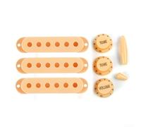 HEIBTENY Ensemble de housses de micros de guitare 48/50/52 mm avec boutons et embouts pour pièces de guitare électrique, comprend des commandes de tonalité du volume, un interrupteur, une pointe de